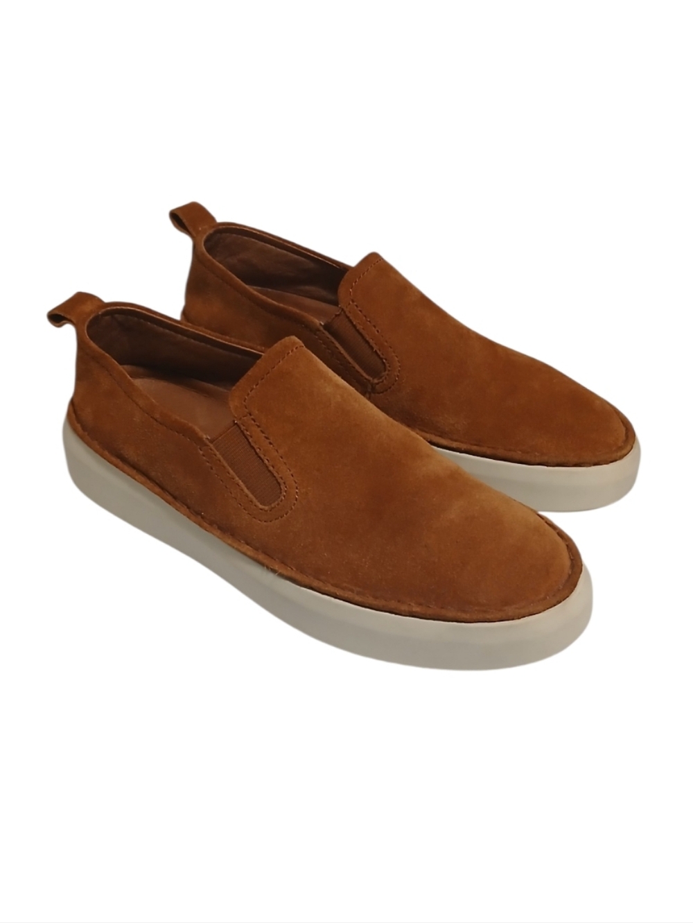 Frye Women's Brea Chelsea Tan Suede Slip-On Shoes-Size 7M
